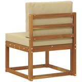  Srednja sofa za van Čvrsto drvo akacije Prirodna - Prirodno i bež 1x srednji | shoptok.hr