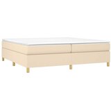  s oprugama i madracem krem 200 x 200 cm od tkanine | shoptok.hr