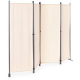 Multi Garden preklopni paravan za vrt i prostorije, 4-dijelni &amp;ndash; 167x216 cm, bež Slike