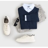 Sinsay Pamučni pulover s V izrezom | shoptok.hr