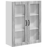  Zidni stakleni ormarić LUCCA Siva sonoma 80 x 31 x 100 cm | Eponuda.com