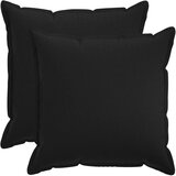  Jastuk s jastukom HOUTEN 2 kom. Crna Umjetni lan - Crna 70 x 70 cm 2 | shoptok.hr