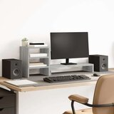 vidaXL Stalak za monitor sa stolnim organizatorom boja hrasta drveni | shoptok.hr