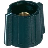 Okruglo dugme s promjerom 16 mm crna promjer osi 6 mm
