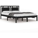  Za krevet od masivne borovine crni 200 x 200 cm | shoptok.hr