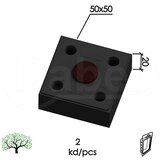 Dabel nogica za komode kn1 crna 50x50x20 mm (2kom) dbp1 | ePonuda.com
