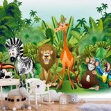  Foto tapeta - Jungle Animals 350x256 Vodootporna | shoptok.hr