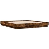 vidaXL Okvir za krevet boja hrasta 200x200 cm konstruirano drvo | shoptok.hr