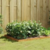 vidaXL Vrtna visoka greda 100x100x18,5 cm corten jeklo u