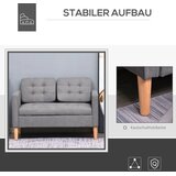  Dvosjed kauč s prostorom za pohranu drvene noge baršunasti izgled 117x62x78 cm sivi | shoptok.hr