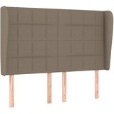  Uzglavlje s ušima smeđesivo 147x23x118/128 cm od tkanine | Eponuda.com