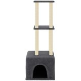  Penjalica za mačke sa stupovima za grebanje tamnosiva 133,5 cm | Eponuda.com