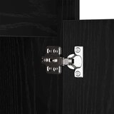  LED noćni ormarić Crni hrast 38 x 34 x 61 cm Konstruirano drvo | shoptok.hr