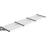 Maison Chic Nadstrešek - Senčniki za vrata črn in prozoren 358,5x90 cm polikarbonat, (22040040) | Shoptok.si