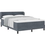 vidaXL Uzglavlje s madracem tamno sivo 140x200 cm baršun | shoptok.hr
