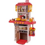  Otroška kuhinja za igro Kitchenette z zvočnimi, svetlobnimi in vodnimi učinki - 50 elementov - roza | Shoptok.si