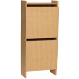 Hübsch Preklopna omarica za čevlje v hrastovem dekorju v naravni barvi 50x110x24 cm Forma – Cene