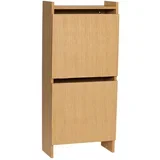 Preklopni ormarić za cipele u dekoru hrasta u prirodnoj boji 50x110x24 cm Forma –