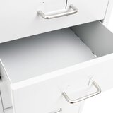  Mobilni ormarić za spise bijeli 28 x 41 x 109 cm metalni | shoptok.hr