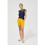 Marisse Shorts With Gathered Waist L-Sh-3120 Yellow Cene