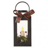 Emos LED dekoracija – božična laterna s svečko črna, 22 cm, 3x AAA, notranja, vintage DCLV14 | Shoptok.si
