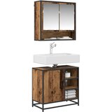  Set namještaja za kupaonicu 2 kom. Staro drvo 65 x 33 x 60 cm | shoptok.hr