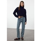 Trendyol Navy Blue Crop Turtleneck Knitwear Sweater | shoptok.hr