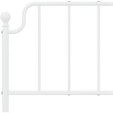  Metalni okvir kreveta uzglavlje i podnožje bijeli 140 x 190 cm | shoptok.hr