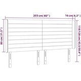  Uzglavlje s ušima svjetlosivo 203x16x118/128 cm od tkanine | shoptok.hr