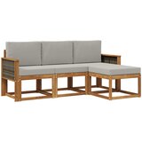  Set vanjskih sofa 4 kom. Prirodna i svjetlosiva | shoptok.hr