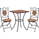 The Living Store Bistro garnitura z mozaikom 3-delna keramične ploščice terakota - Bistro Garnitura Z Mozaikom, (21421662) | Shoptok.si