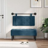  Držeće uzglavlje Zidne Plava 100 x 55 x 5 cm Baršun - Plava 90 cm bez LED | shoptok.hr