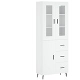 Maison Chic Visoka omara - Komoda - Predalnik bela 69,5x34x180 cm inženirski les, (21721726) | Shoptok.si