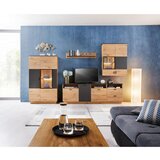 Mömax tv-element tonale, temno siva, barva hrasta | Shoptok.si