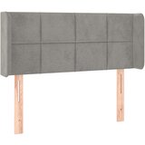 Maison Chic vzglavna omarica - nočna omarica - posteljna omarica z ušesi svetlo sivo 103x16x78/88 cm žamet, (21712482) Cene