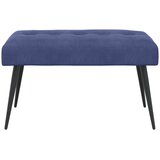  Klupa s gumbastim tkanjem Policijska plava 80 x 40 x 46 cm | Eponuda.com