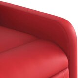 vidaXL Masažni naslanjač s funkcijo vstajanja rdeče umetno usnje, (20926671) | Shoptok.si