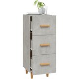  Komoda siva boja betona 34,5x34x90 cm od konstruiranog drva | shoptok.hr