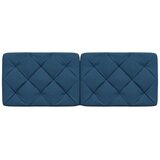 vidaXL Vzglavna stranica modra 120 cm blago | Shoptok.si