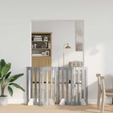  Preklopna ogradica za kućne ljubimce 4 pcs Sivi Sonoma | shoptok.hr
