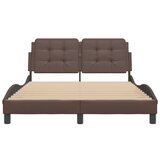  Okvir za krevet s uzglavljem smeđi 120x200 cm od umjetne kože | shoptok.hr