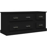 Maison Chic TV omarica - TV enota - Televizijska omarica črna 100x35,5x45 cm inženirski les, (21698984) Cene