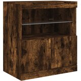  Komoda s LED svjetlima boja dimljenog hrasta 60x37x67 cm | shoptok.hr