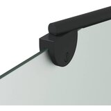  Ograda za tuš Crna 120 x 68 x 130 cm ESG staklo i aluminij | shoptok.hr
