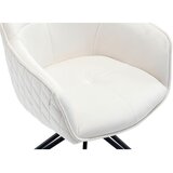 Livetastic Naslanjač Samt, Bež, Vrtljiv | Shoptok.si