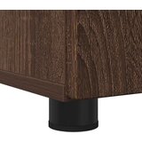 vidaXL Kopalniška omarica Rjavi hrast 60 x 35 x 80 cm Konstruiran les | Shoptok.si