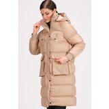 Dewberry Z6736 LADIES COAT-LIGHT BEIGE | ePonuda.com