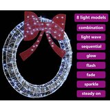 vidaXL Venec z LED lučmi Hladno bela 120 cm Akril | Shoptok.si