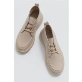 LuviShoes Valve Women's Beige Suede Boots | Shoptok.si