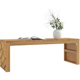 Furnova Klubska mizica 110x35x38 cm trdna tikovina, (21914153) Cene